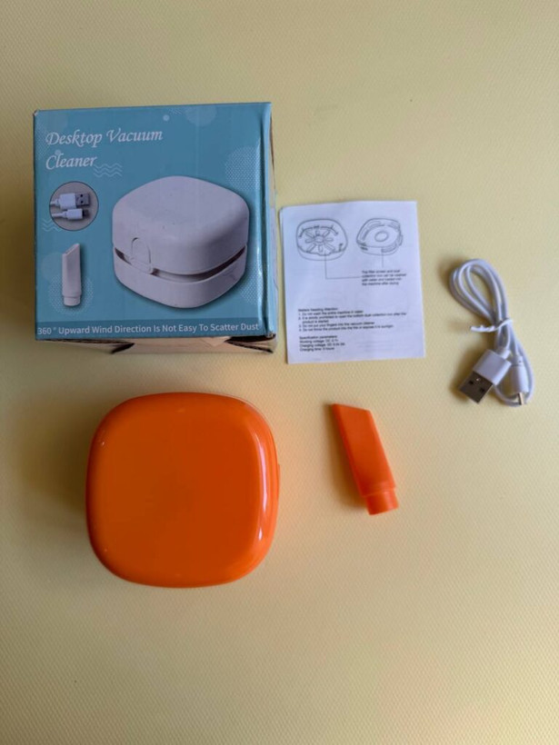 جارو شارژی دسکتاپ | مینی جارو رومیزی Desktop Vacuum Cleaner با سری باریک