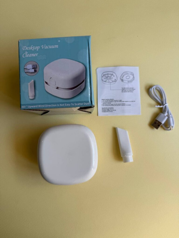 جارو شارژی دسکتاپ | مینی جارو رومیزی Desktop Vacuum Cleaner با سری باریک